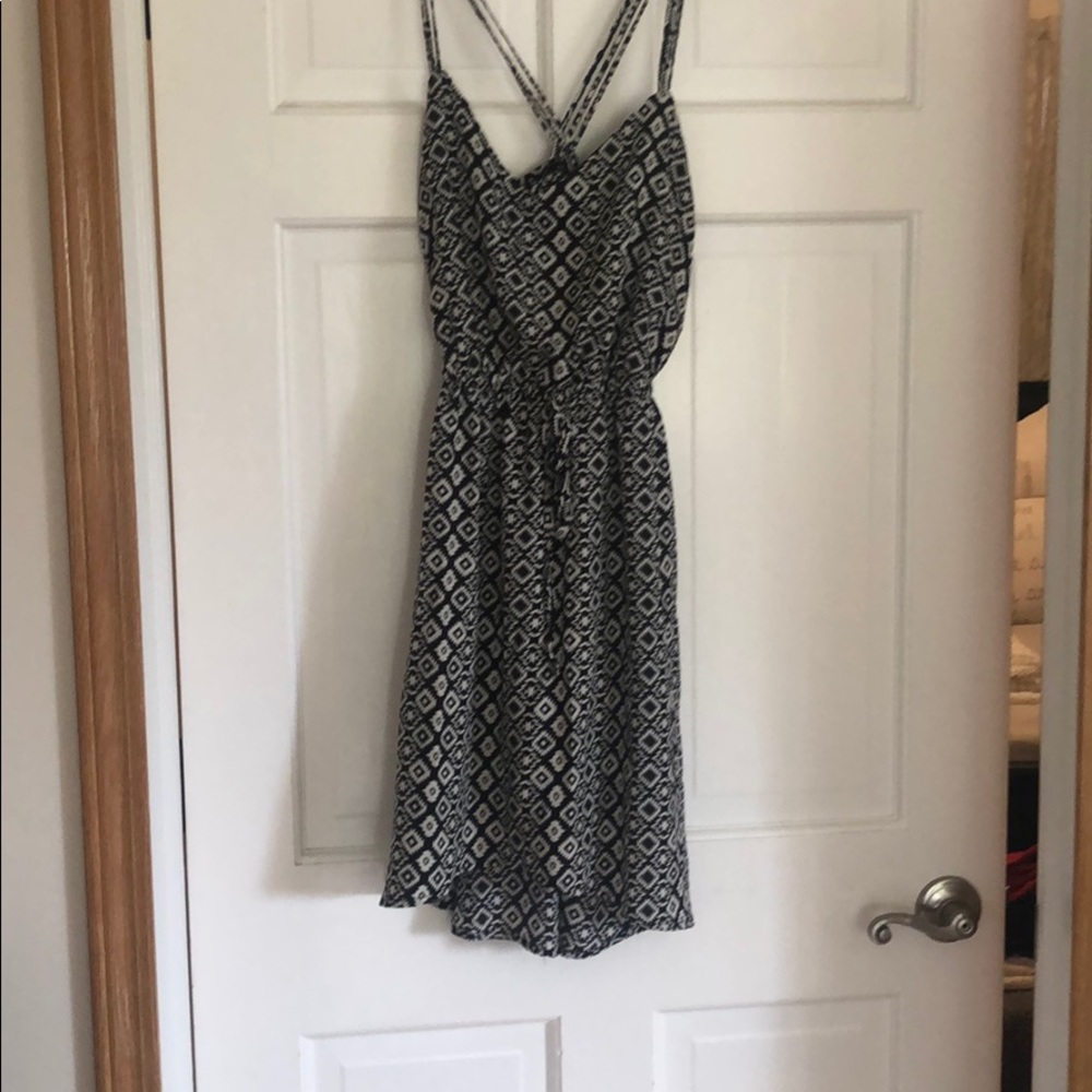 Black and white Aztec dress